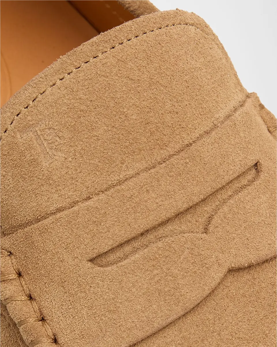 Tod's Men's City Gommino Suede Penny Loafers | Thumbnail 5 Tod's Men's City Gommino Suede Penny Loafers | Thumbnail 5