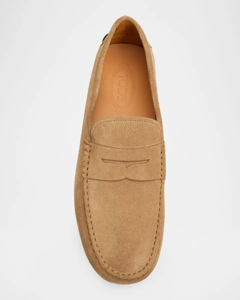Tod's Men's City Gommino Suede Penny Loafers | Thumbnail 6 Tod's Men's City Gommino Suede Penny Loafers | Thumbnail 6
