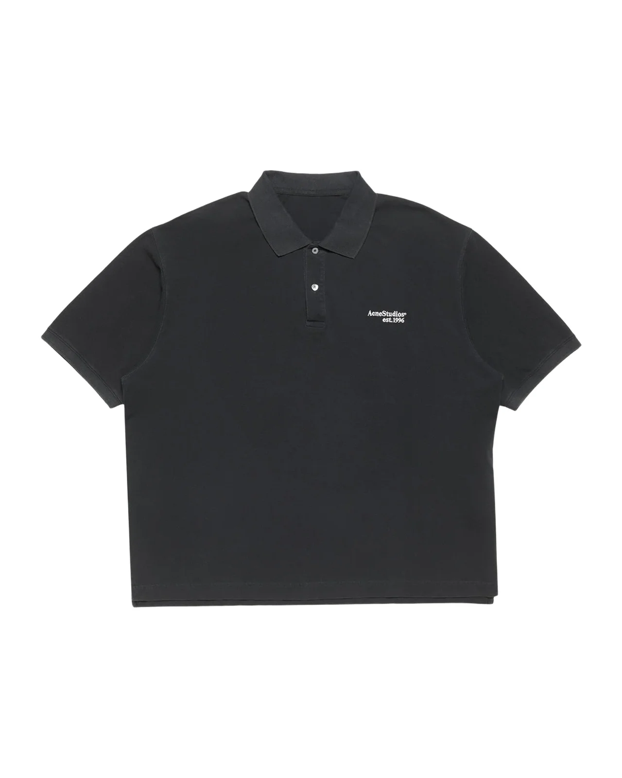 Acne Studios Men's Egnes Cotton Logo Polo Shirt