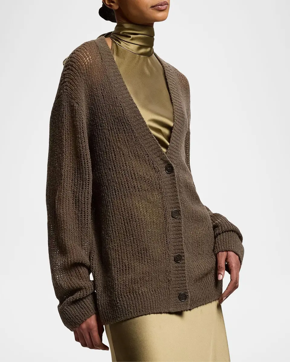 Ralph Lauren Collection Bouclé Cashmere-Blend Cardigan | Thumbnail 5