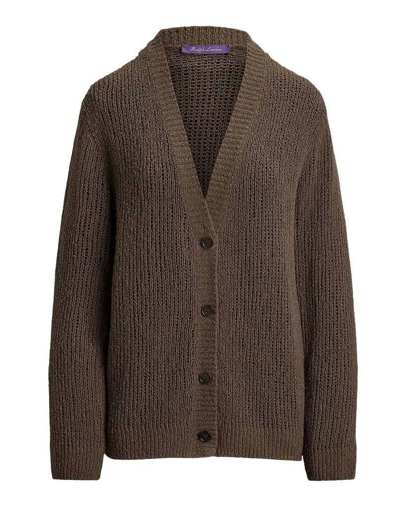 Ralph Lauren Collection Bouclé Cashmere-Blend Cardigan | Image 1 Ralph Lauren Collection Bouclé Cashmere-Blend Cardigan | Image 1