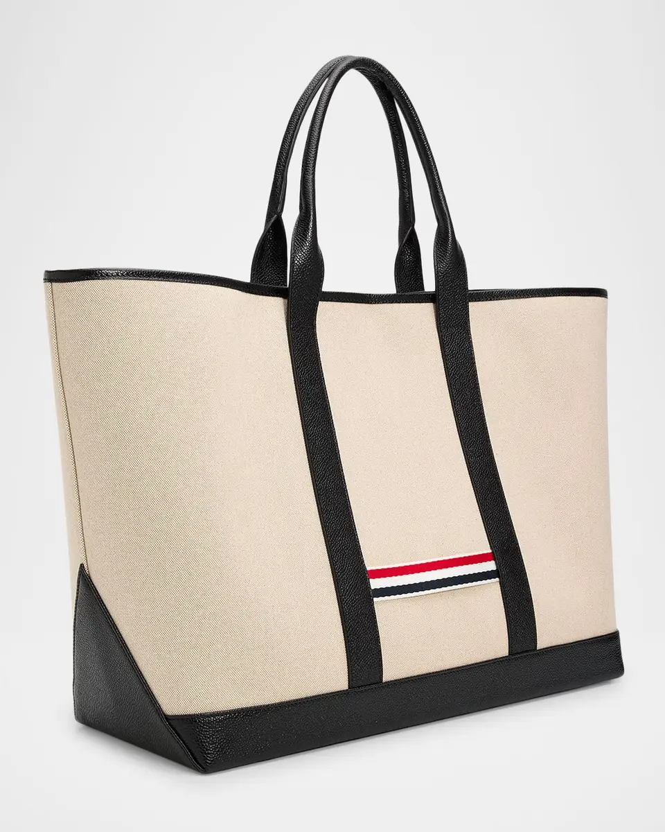 Thom Browne Tool Medium Raffia Tote Bag | Thumbnail 3 Thom Browne Tool Medium Raffia Tote Bag | Thumbnail 3