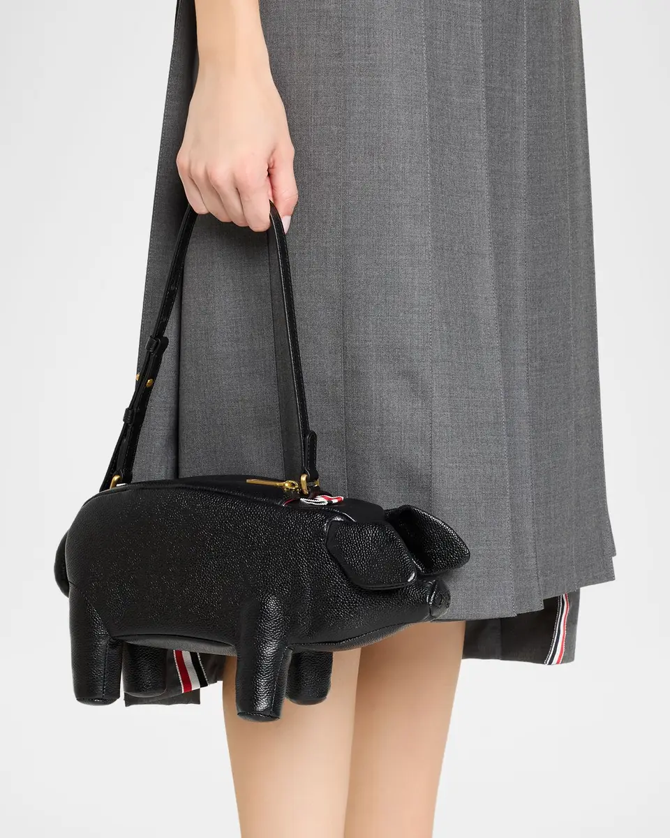 Thom Browne Pig-Shaped Leather Shoulder Bag | Thumbnail 2 Thom Browne Pig-Shaped Leather Shoulder Bag | Thumbnail 2