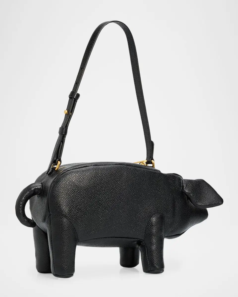 Thom Browne Pig-Shaped Leather Shoulder Bag | Thumbnail 3 Thom Browne Pig-Shaped Leather Shoulder Bag | Thumbnail 3