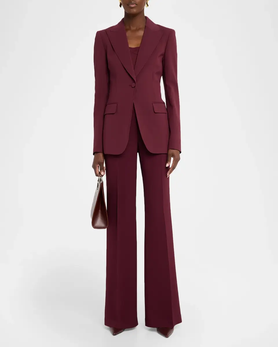 Lafayette 148 New York Single-Button Finesse Crepe Blazer | Thumbnail 2 Lafayette 148 New York Single-Button Finesse Crepe Blazer | Thumbnail 2