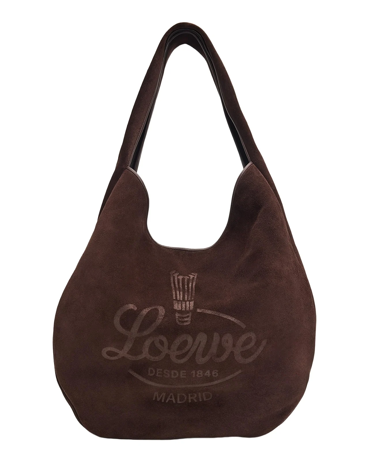 Men's Sway Hobo Bag in Suede Calfskin Men's Sway Hobo Bag in Suede Calfskin