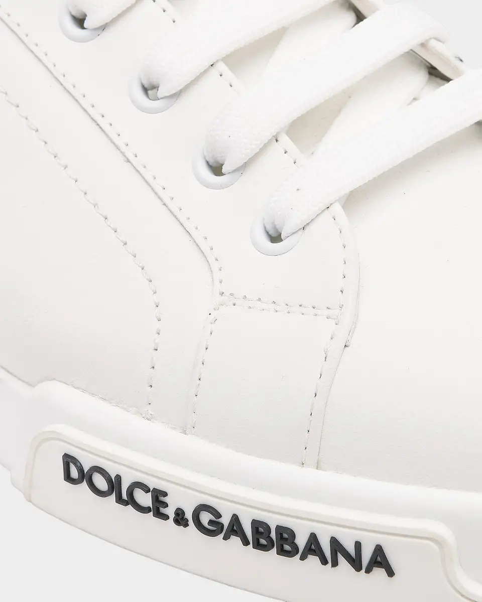 Dolce & Gabbana Men's Portofino Leather Low-Top Sneakers | Thumbnail 6