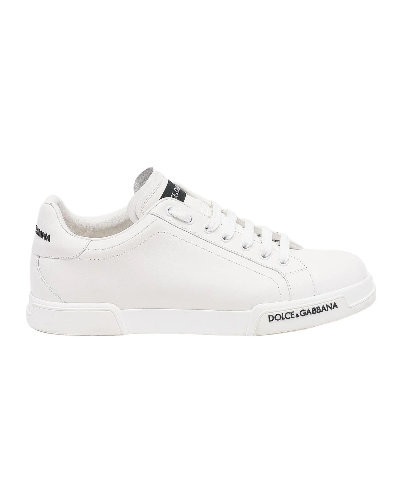 Dolce & Gabbana Men's Portofino Leather Low-Top Sneakers