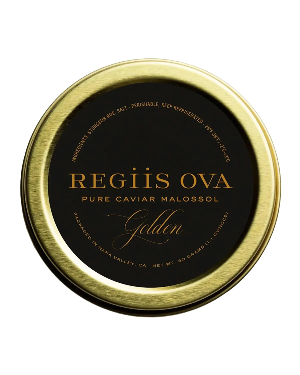 Regiis Ova The Golden Reserve Ossetra Caviar, 1.76 oz. (50 g)