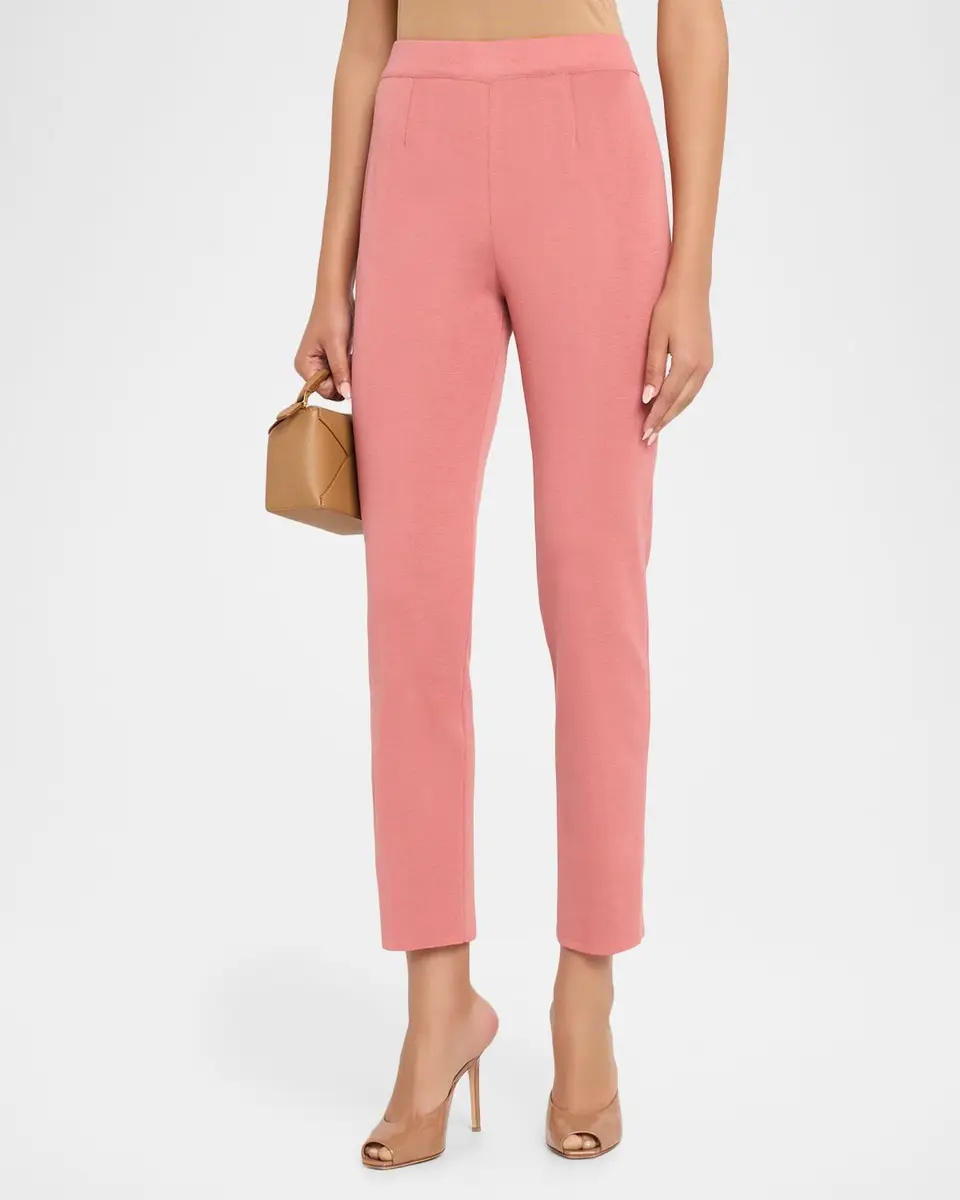 Misook Nancy Mylana Knit Slim-Leg Pants | Thumbnail 4