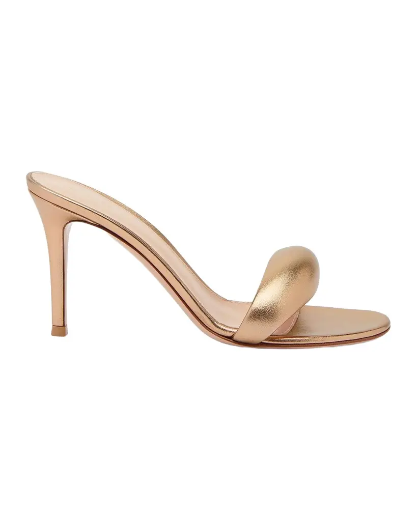 Gianvito Rossi Bijoux 85MM Leather Mules | Image 1 Gianvito Rossi Bijoux 85MM Leather Mules | Image 1