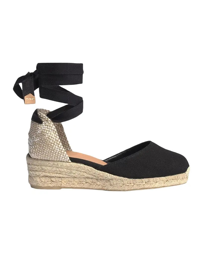 30mm Carina Canvas Espadrille Wedge Sandals 30mm Carina Canvas Espadrille Wedge Sandals