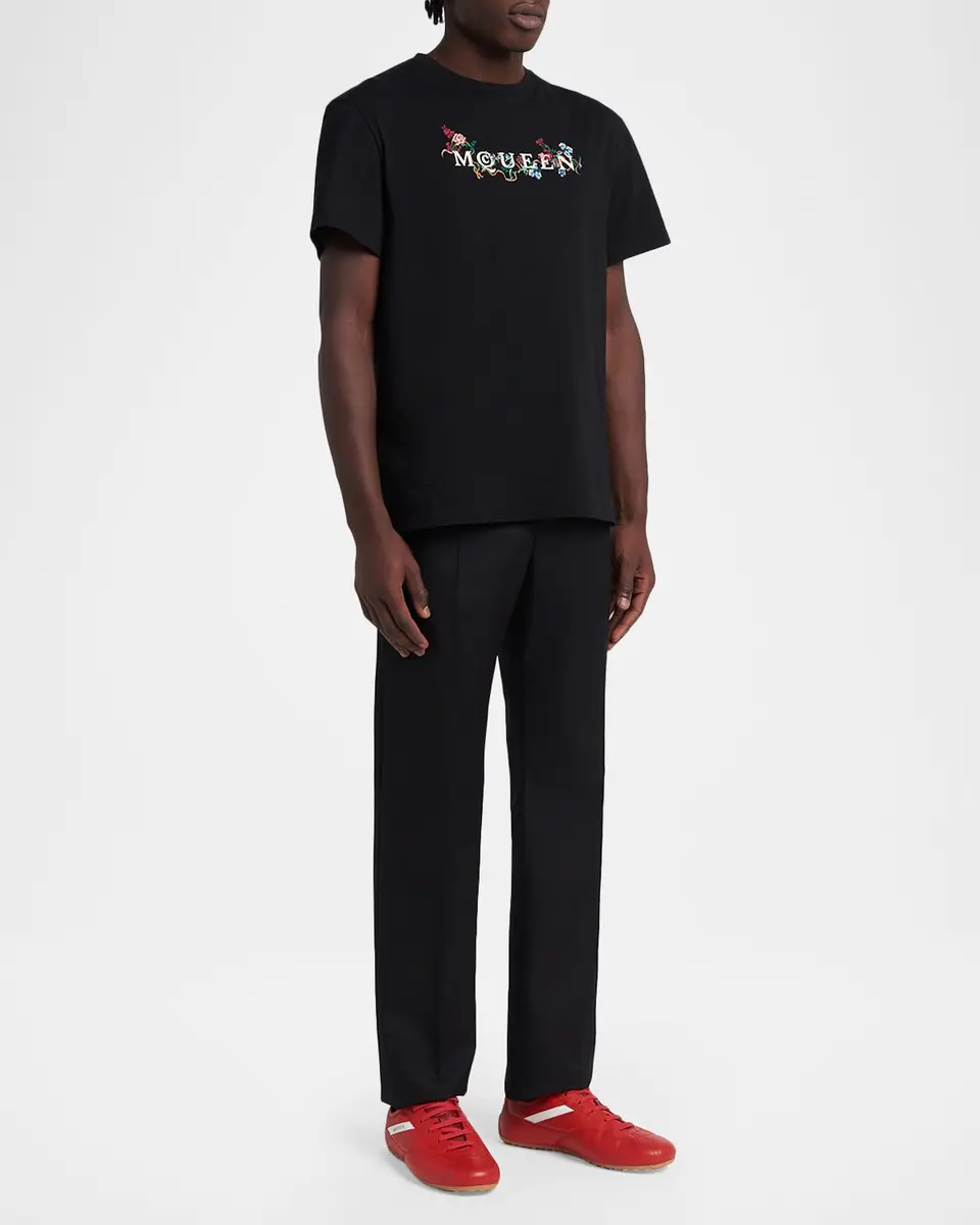 Alexander McQueen Men's Boxe Nappa Leather Low-Top Sneakers | Thumbnail 3 Alexander McQueen Men's Boxe Nappa Leather Low-Top Sneakers | Thumbnail 3