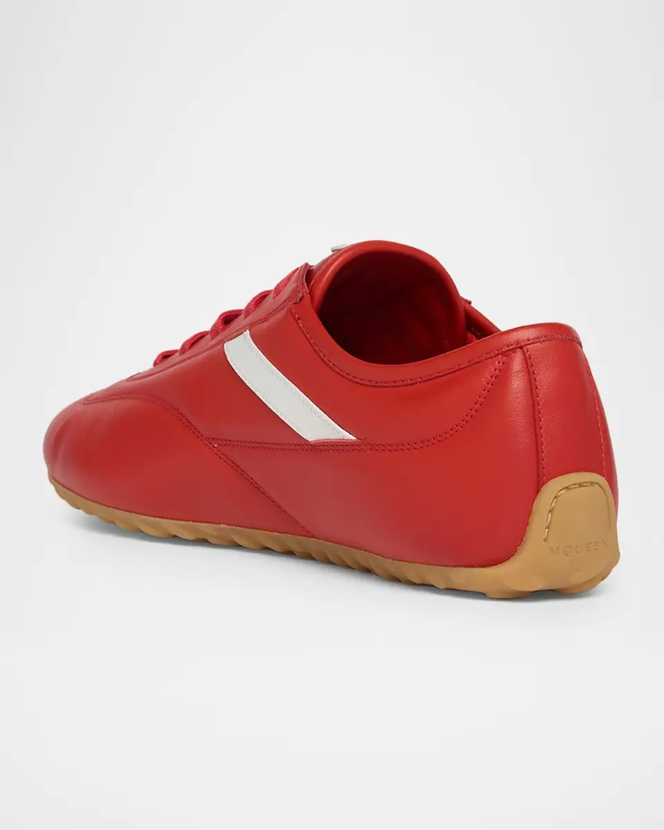 Alexander McQueen Men's Boxe Nappa Leather Low-Top Sneakers | Thumbnail 4 Alexander McQueen Men's Boxe Nappa Leather Low-Top Sneakers | Thumbnail 4