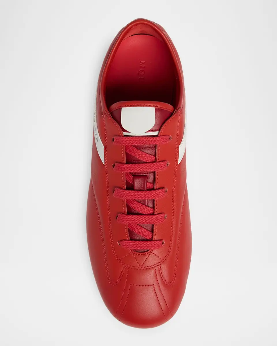Alexander McQueen Men's Boxe Nappa Leather Low-Top Sneakers | Thumbnail 5 Alexander McQueen Men's Boxe Nappa Leather Low-Top Sneakers | Thumbnail 5