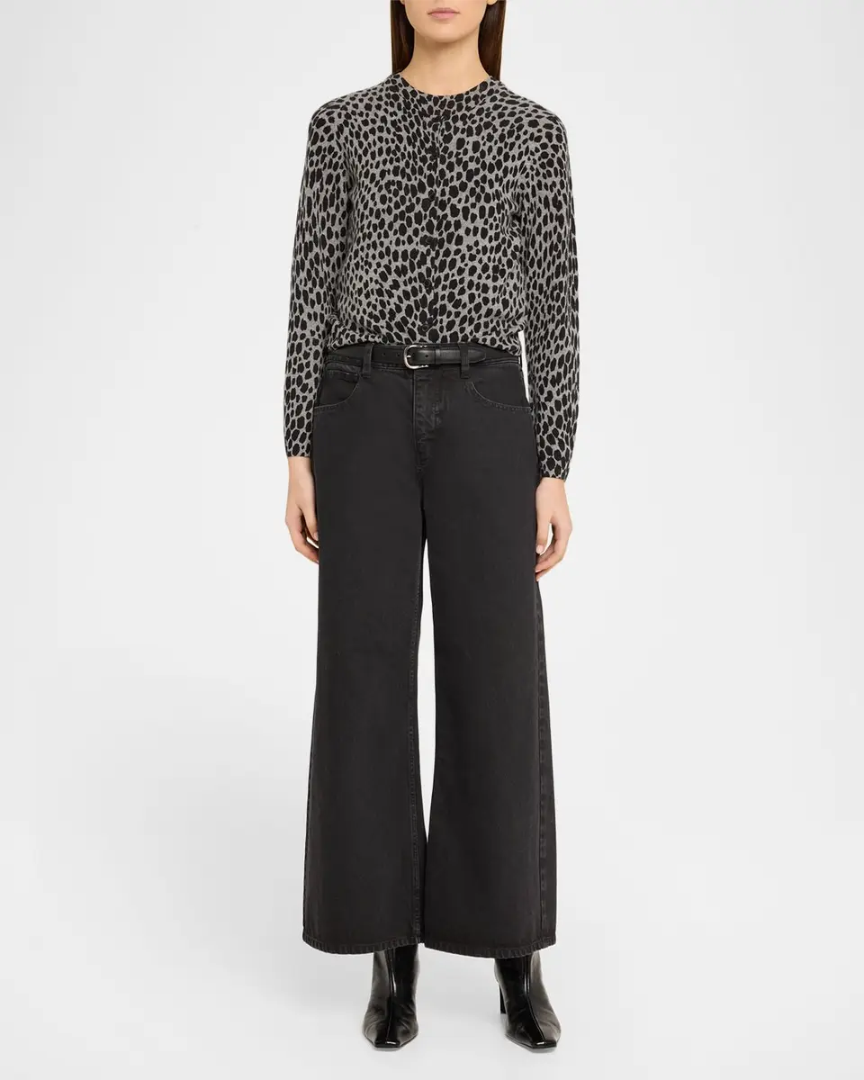 Nili Lotan Keelah Cashmere Leopard-Spot Cardigan | Thumbnail 2 Nili Lotan Keelah Cashmere Leopard-Spot Cardigan | Thumbnail 2