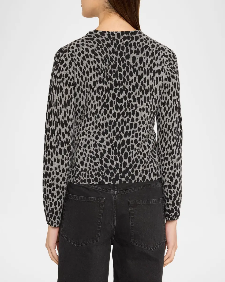 Nili Lotan Keelah Cashmere Leopard-Spot Cardigan | Thumbnail 3 Nili Lotan Keelah Cashmere Leopard-Spot Cardigan | Thumbnail 3