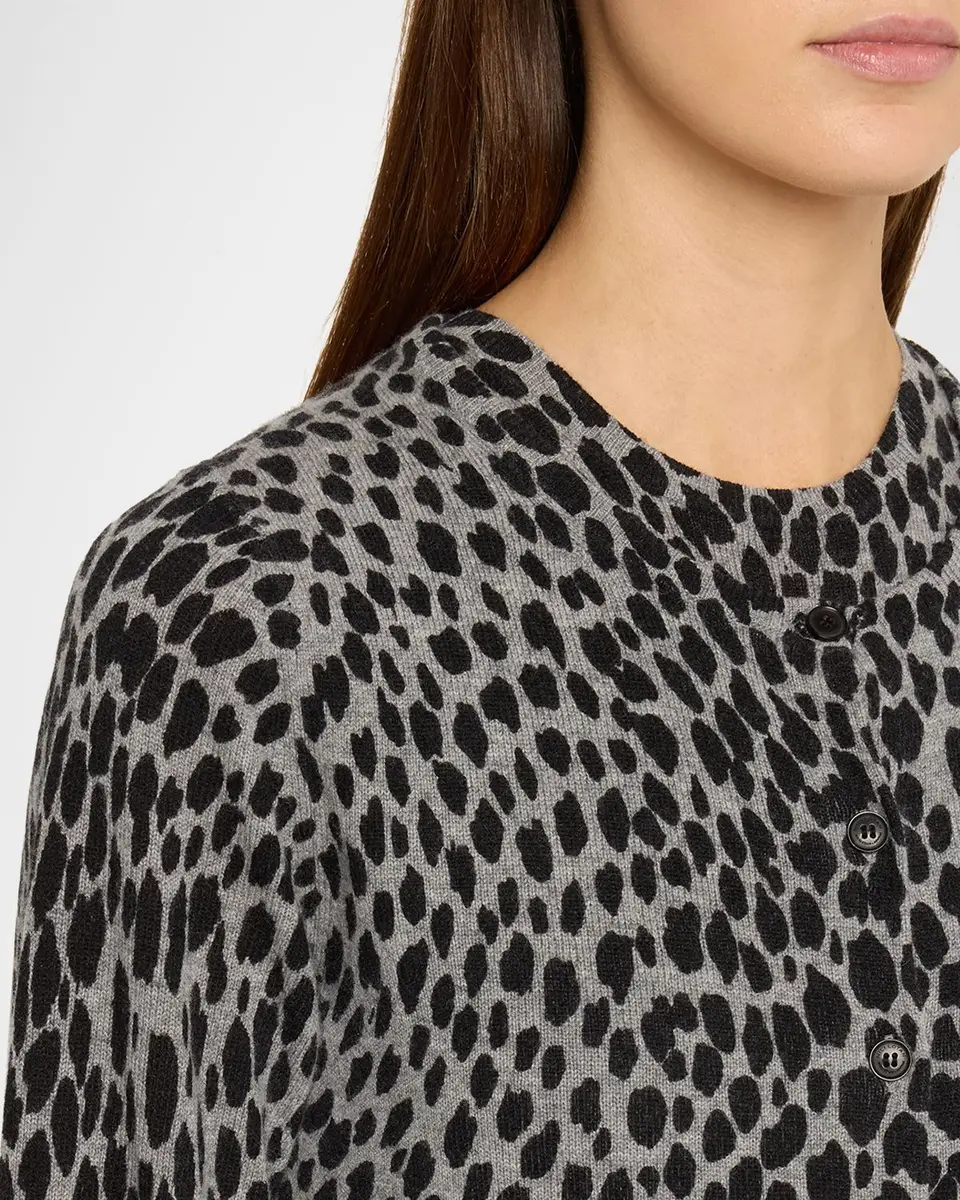 Nili Lotan Keelah Cashmere Leopard-Spot Cardigan | Thumbnail 5 Nili Lotan Keelah Cashmere Leopard-Spot Cardigan | Thumbnail 5
