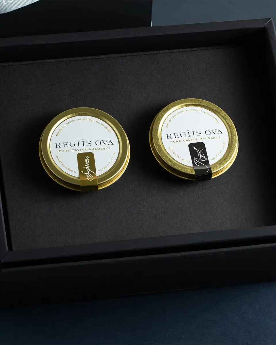 Regiis Ova The Golden State Caviar Duo Gift Set