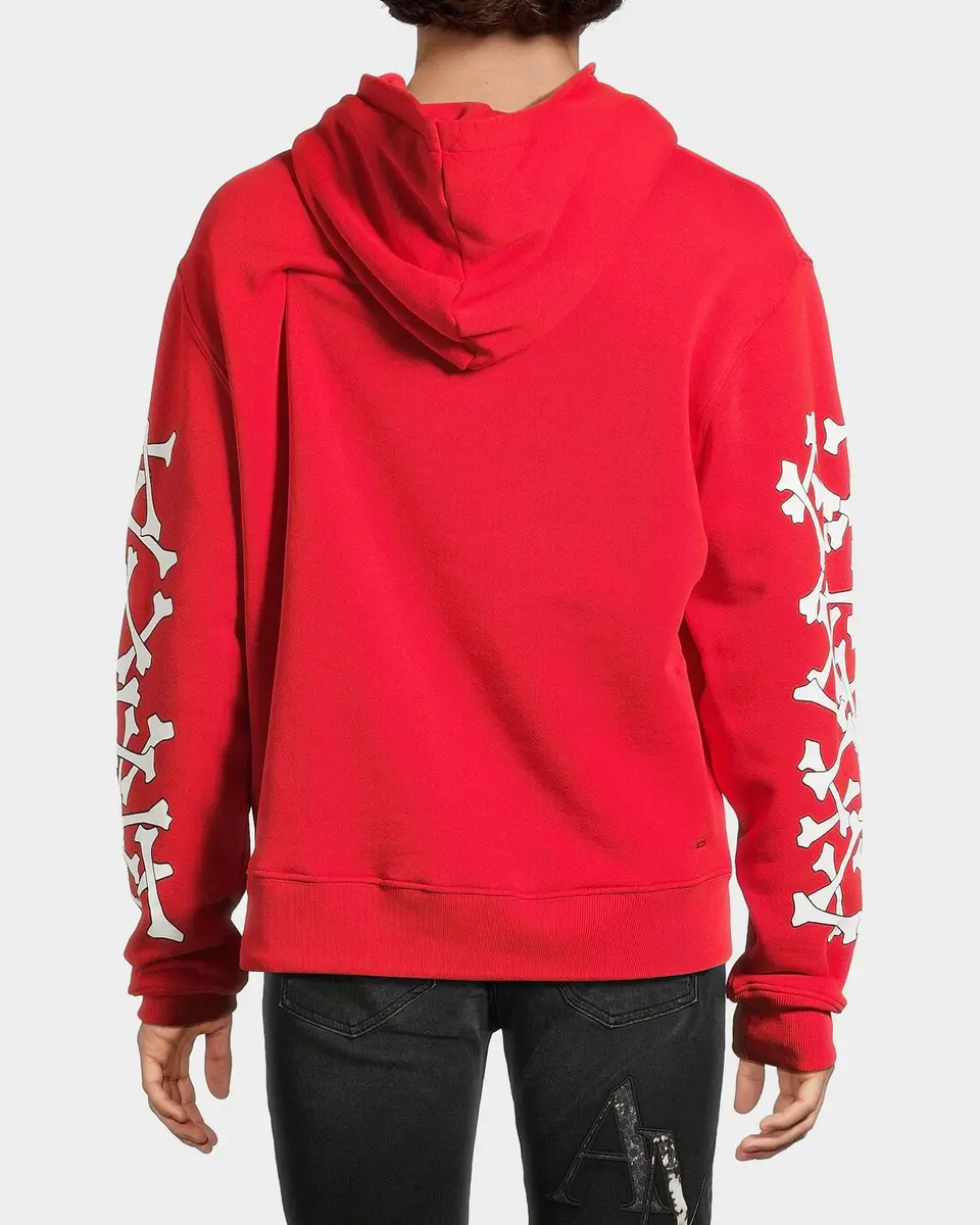 AMIRI Men's Stacked Bones Cotton Hoodie | Thumbnail 3