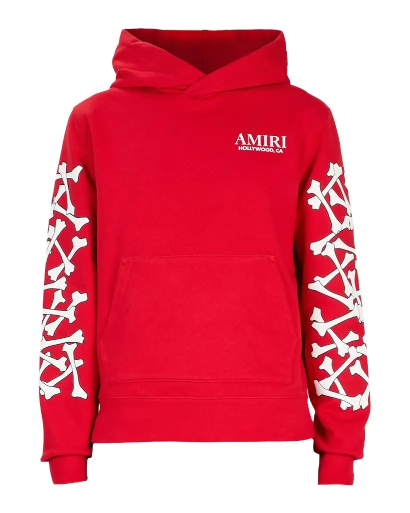 AMIRI Men's Stacked Bones Cotton Hoodie | Image 1 AMIRI Men's Stacked Bones Cotton Hoodie | Image 1