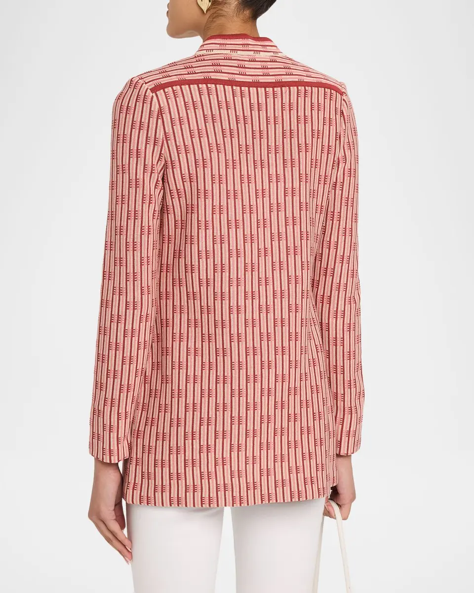 Misook Geometric Knit Jacket | Thumbnail 3 Misook Geometric Knit Jacket | Thumbnail 3