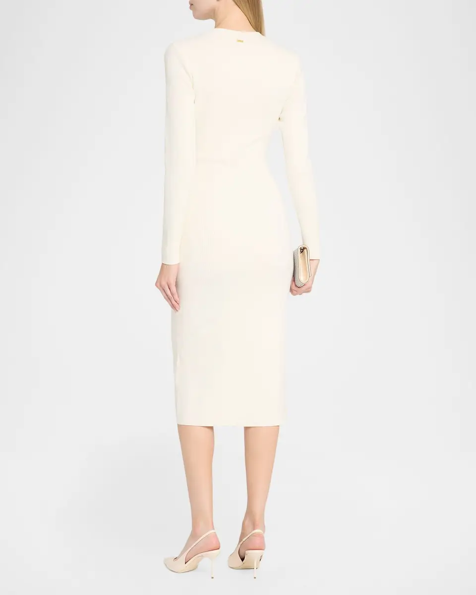 Toccin Lara Bodycon Rib Knit Midi Sweater Dress | Thumbnail 3 Toccin Lara Bodycon Rib Knit Midi Sweater Dress | Thumbnail 3