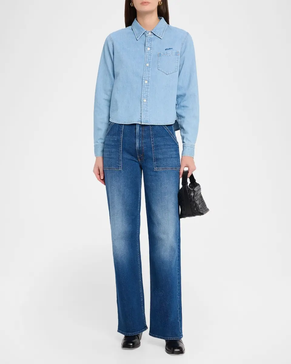 Mother The Patch Maven Sneak Wide-Leg Jeans | Thumbnail 2