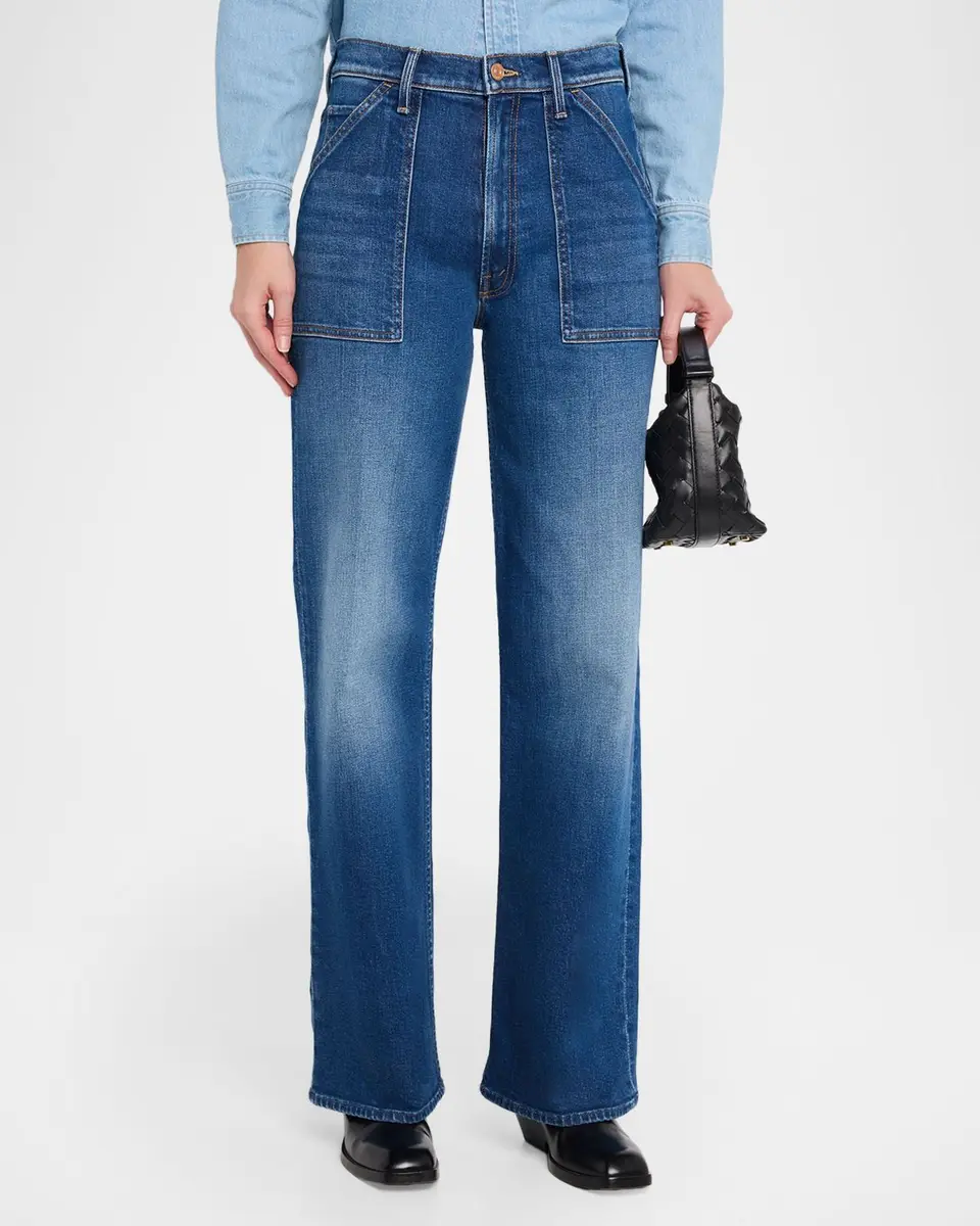 Mother The Patch Maven Sneak Wide-Leg Jeans | Thumbnail 4