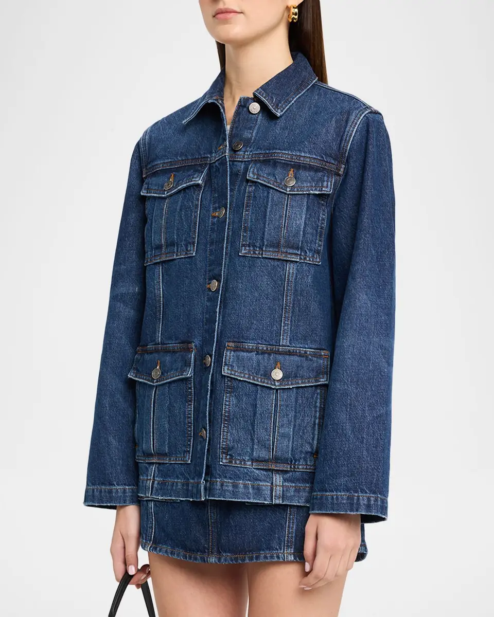 Frame The Denim Utility Jacket | Thumbnail 4 Frame The Denim Utility Jacket | Thumbnail 4