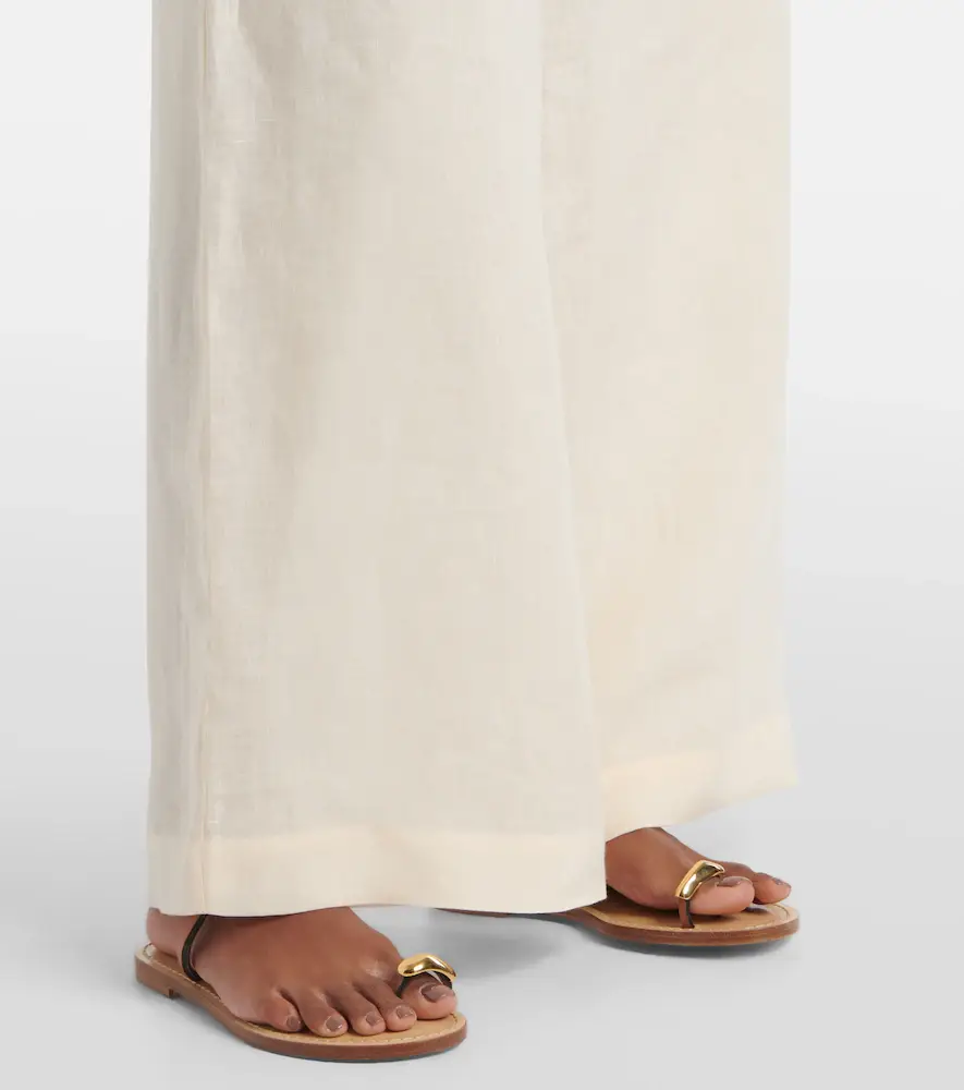 Eres Select linen wide-leg pants | Thumbnail 4 Eres Select linen wide-leg pants | Thumbnail 4