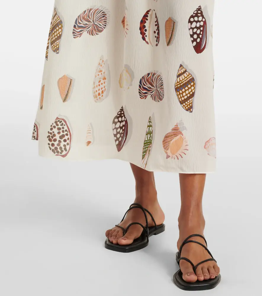 Eres Coffea printed silk midi dress | Thumbnail 5 Eres Coffea printed silk midi dress | Thumbnail 5