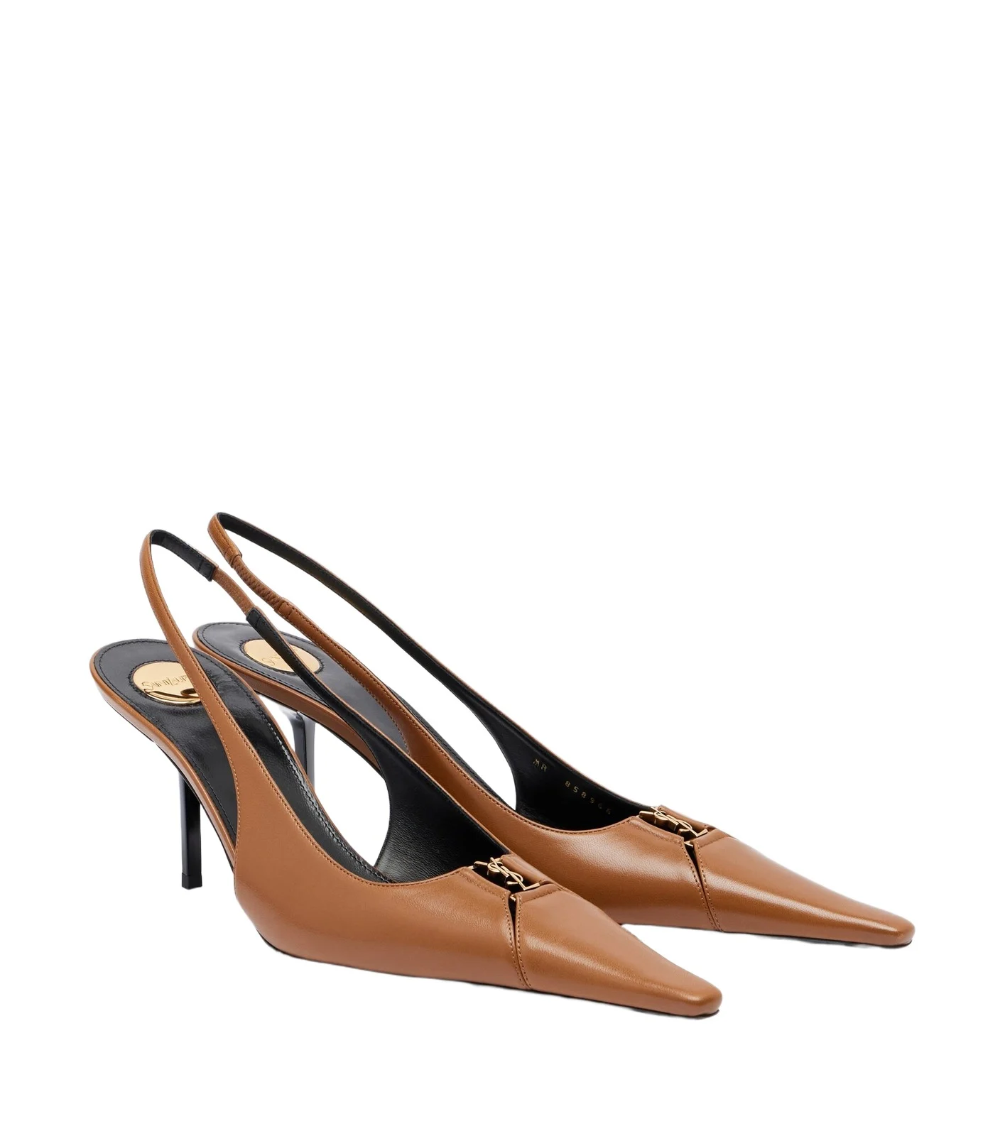 Babylone Breteuil leather slingback pumps Babylone Breteuil leather slingback pumps
