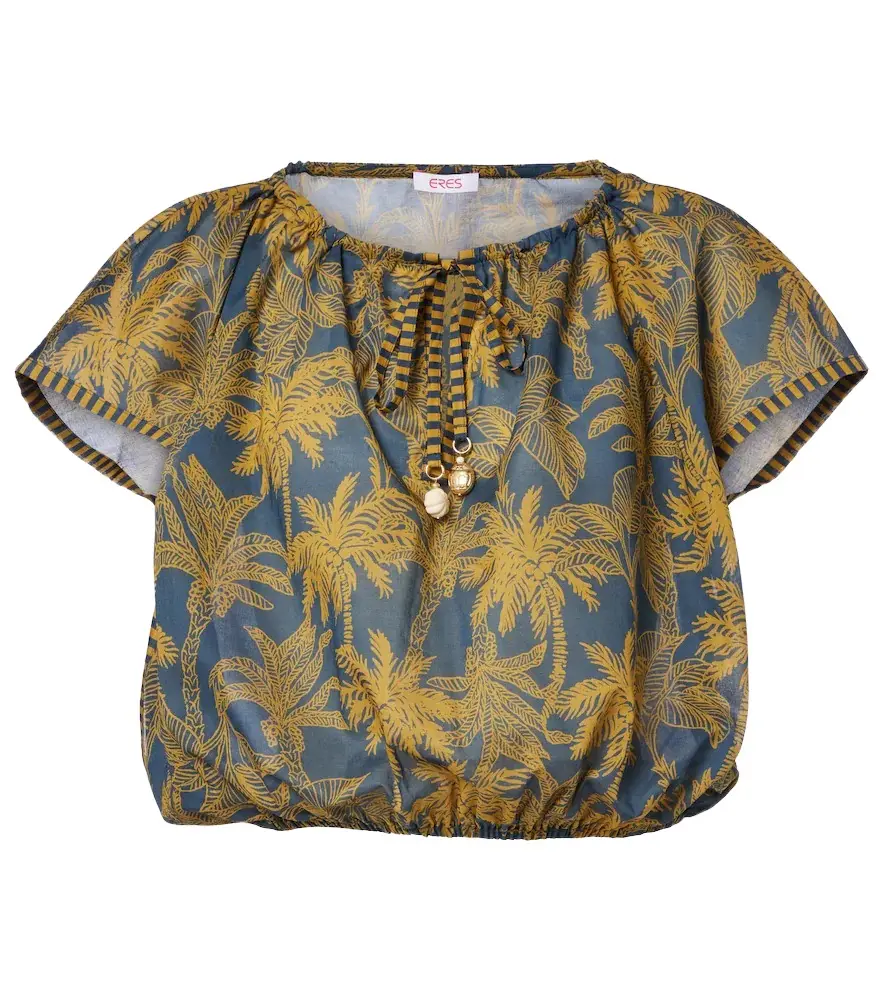 Eres Crocodile printed cotton voile top | Image 1 Eres Crocodile printed cotton voile top | Image 1