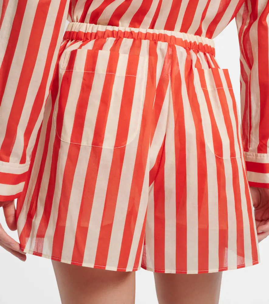 Eres Twins striped cotton voile shorts | Thumbnail 2 Eres Twins striped cotton voile shorts | Thumbnail 2