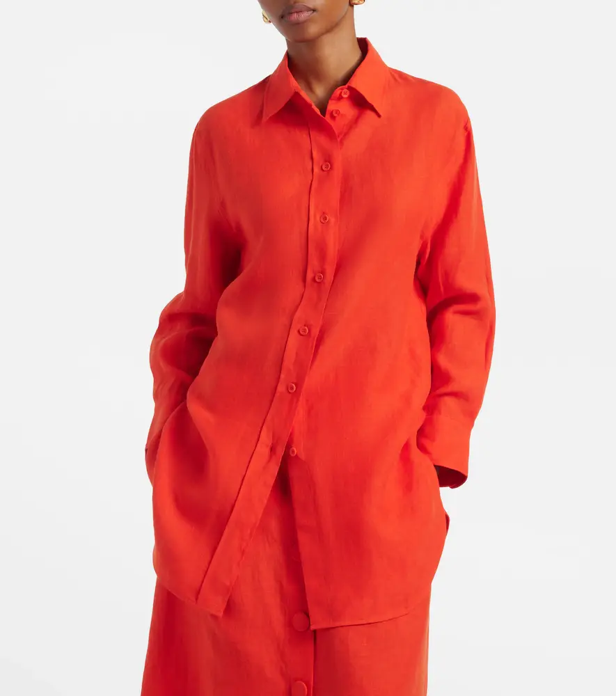 Eres Mignonnette oversized linen shirt | Thumbnail 3 Eres Mignonnette oversized linen shirt | Thumbnail 3