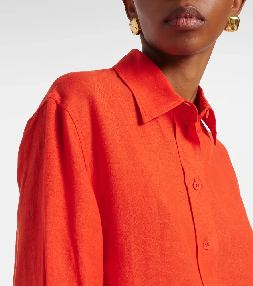 Eres Mignonnette oversized linen shirt | Thumbnail 4 Eres Mignonnette oversized linen shirt | Thumbnail 4