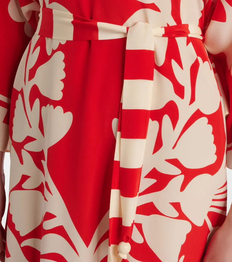 Eres Holi belted printed silk kaftan | Thumbnail 4 Eres Holi belted printed silk kaftan | Thumbnail 4