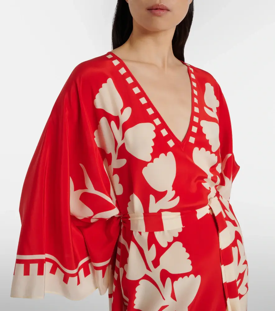 Eres Holi belted printed silk kaftan | Thumbnail 5 Eres Holi belted printed silk kaftan | Thumbnail 5