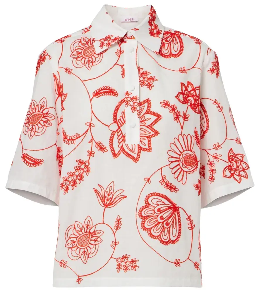 Eres Izana embroidered cotton-blend shirt | Image 1 Eres Izana embroidered cotton-blend shirt | Image 1