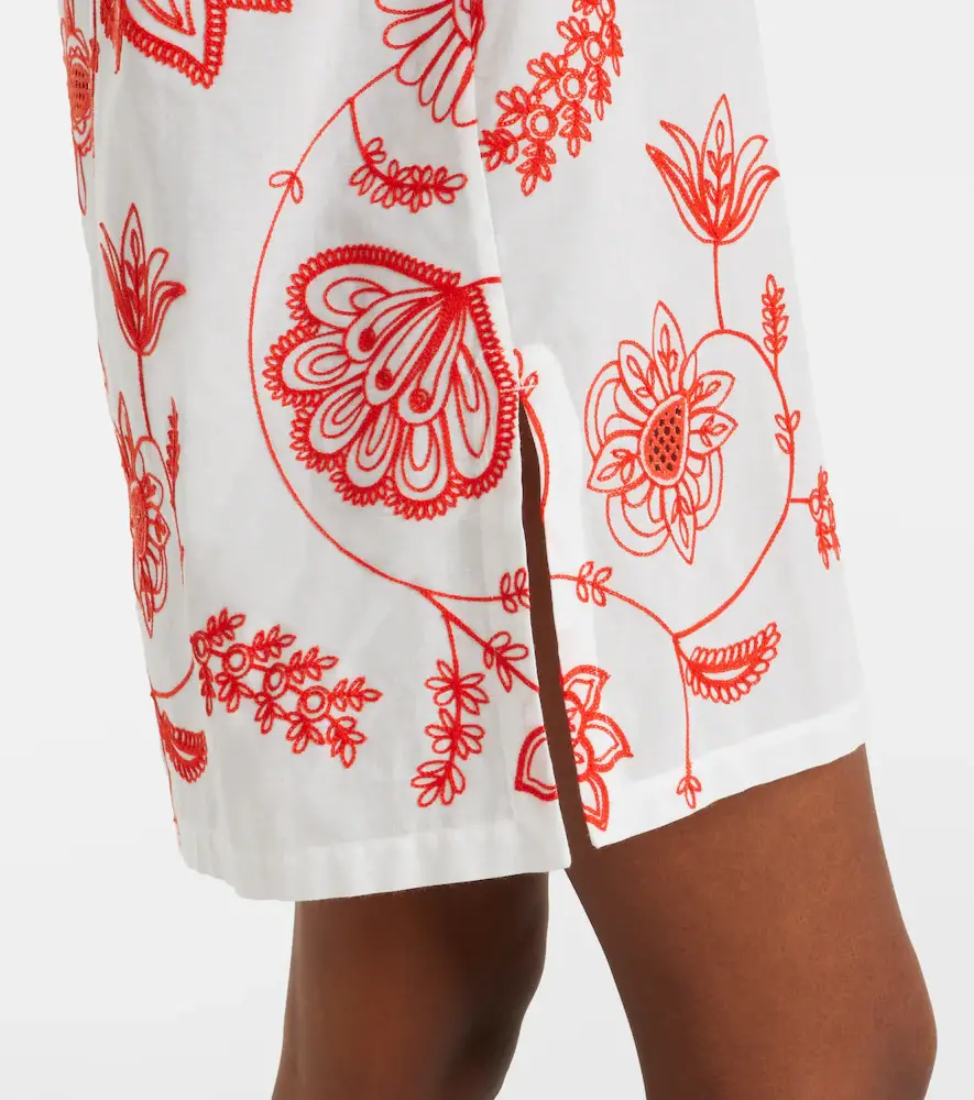 Eres Levia embroidered cotton-blend minidress | Thumbnail 4