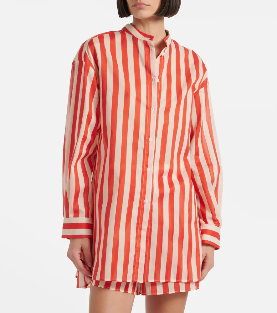 Eres Duetto striped cotton voile shirt | Thumbnail 7 Eres Duetto striped cotton voile shirt | Thumbnail 7