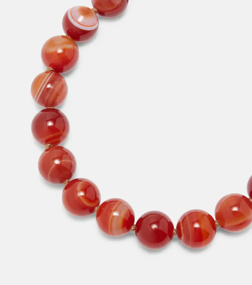 Jennifer Behr Louisa 18kt gold-plated embellished necklace | Thumbnail 2