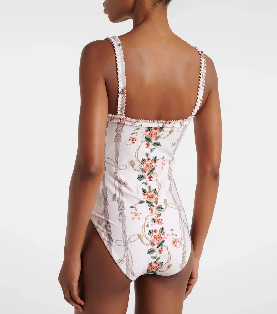 Agua by Agua Bendita Limon ruffled embroidered swimsuit | Thumbnail 6 Agua by Agua Bendita Limon ruffled embroidered swimsuit | Thumbnail 6