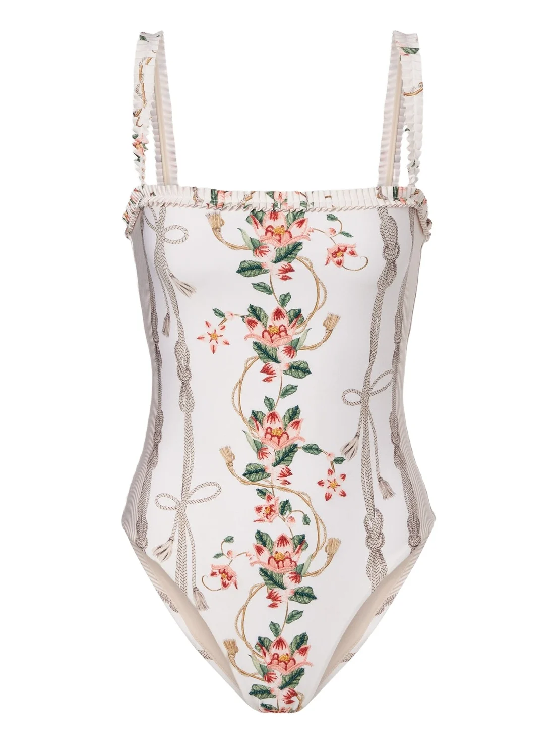 Limon ruffled embroidered swimsuit Limon ruffled embroidered swimsuit