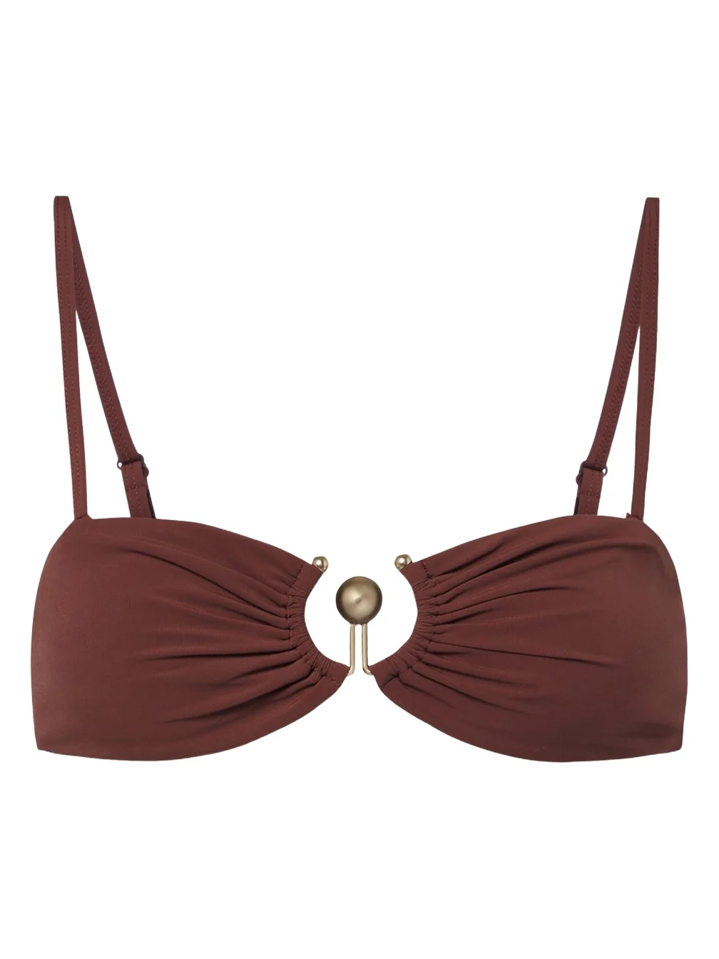 Embellished ruched bikini top Embellished ruched bikini top