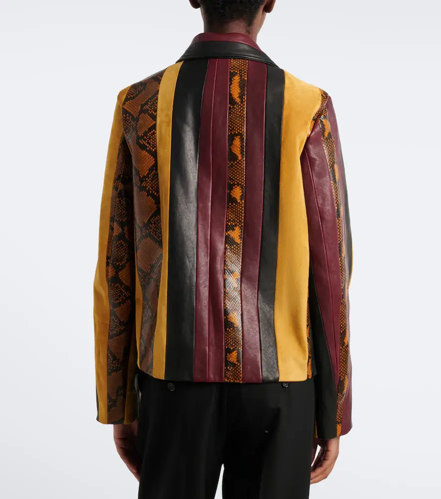 Proenza Schouler Sirine snake-effect striped leather jacket | Thumbnail 7 Proenza Schouler Sirine snake-effect striped leather jacket | Thumbnail 7