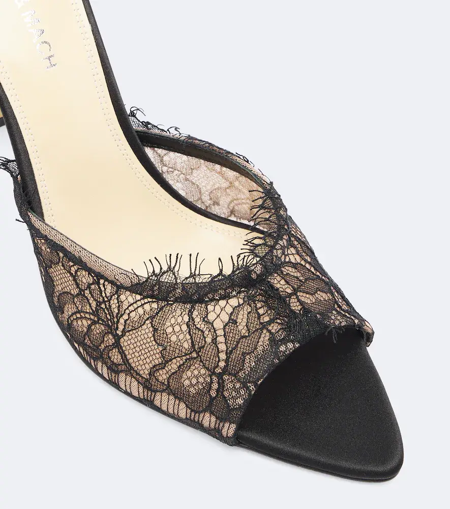 Mach & Mach Devon lace mules | Thumbnail 3 Mach & Mach Devon lace mules | Thumbnail 3