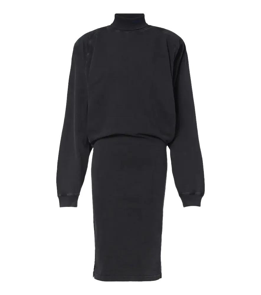 Mugler Cotton jersey sweatshirt dress | Image 1 Mugler Cotton jersey sweatshirt dress | Image 1