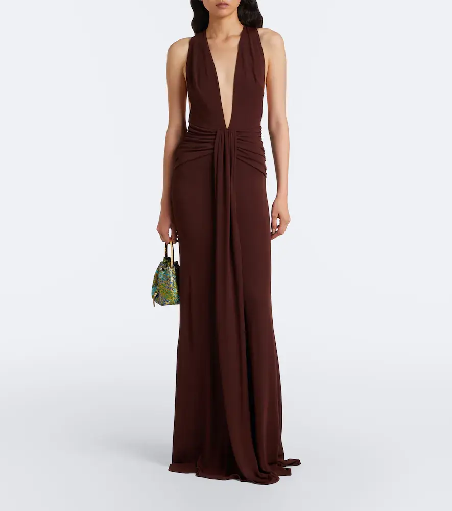 The New Arrivals Ilkyaz Ozel Siwa gathered ruched gown | Thumbnail 2 The New Arrivals Ilkyaz Ozel Siwa gathered ruched gown | Thumbnail 2